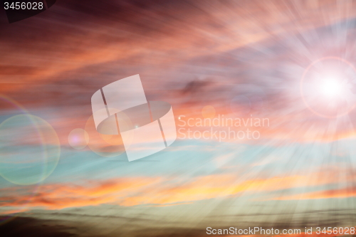 Image of beautiful sunrise