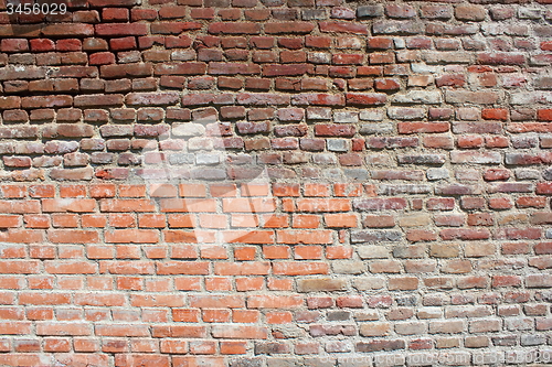Image of old weathered brick wall texture