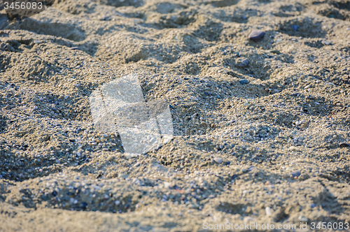 Image of Beach sand at sunset, background 