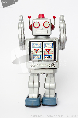 Image of robot toy surrender