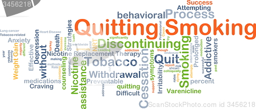 Image of Quitting smoking background concept