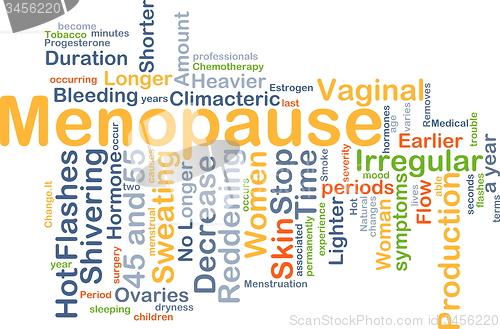 Image of Menopause background concept