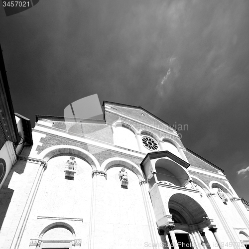 Image of column old architecture in italy europe milan religion       and