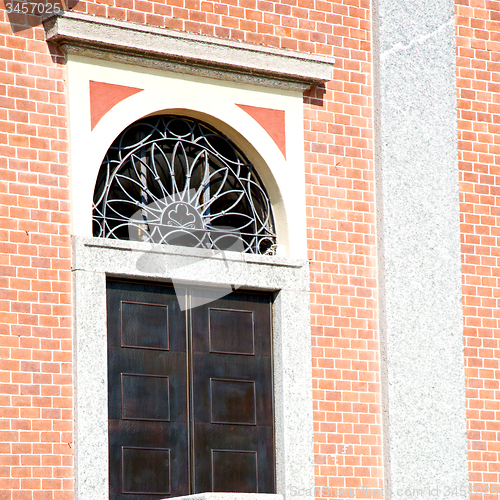 Image of old   door    in italy old ancian wood and traditional  texture 