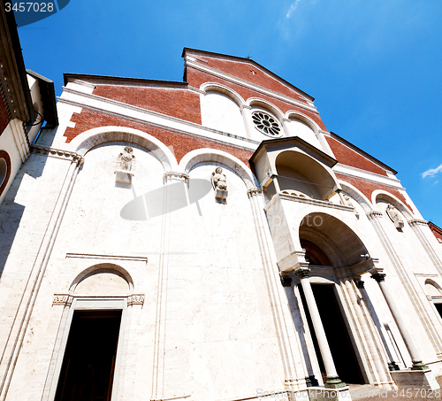 Image of column old architecture in italy europe milan religion       and