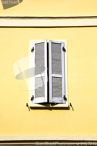Image of shutter europe  italy  lombardy       in  the milano  brick    a