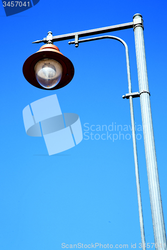 Image of  street lamp in lantern   the outdoors  sky