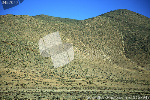 Image of valley in   africa morocco the atlas  