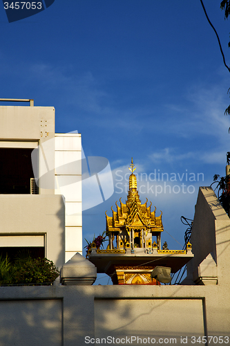 Image of  thailand asia   in  bangkok sunny  temple   religion      mosai