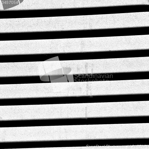 Image of in europe italy milan old architecture and venetian blind wall