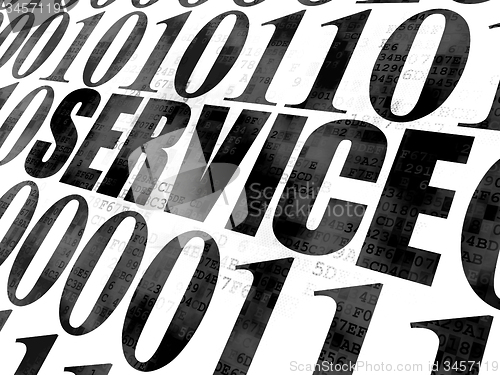 Image of Business concept: Service on Digital background