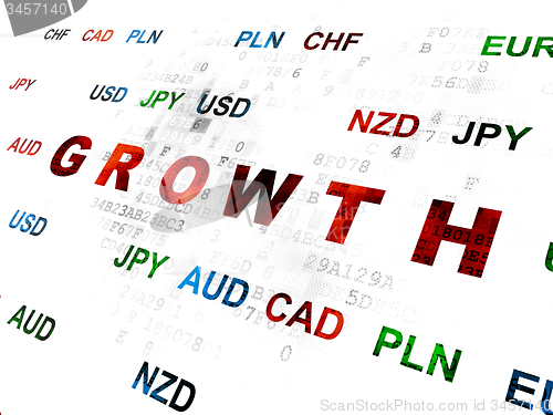 Image of Business concept: Growth on Digital background