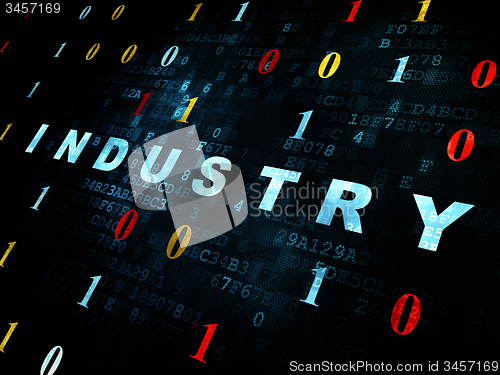 Image of Business concept: Industry on Digital background