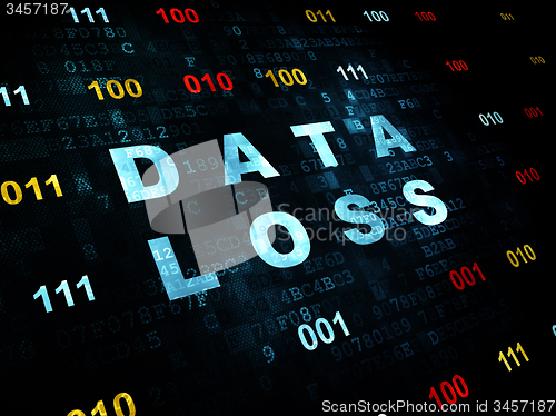 Image of Data concept: Data Loss on Digital background