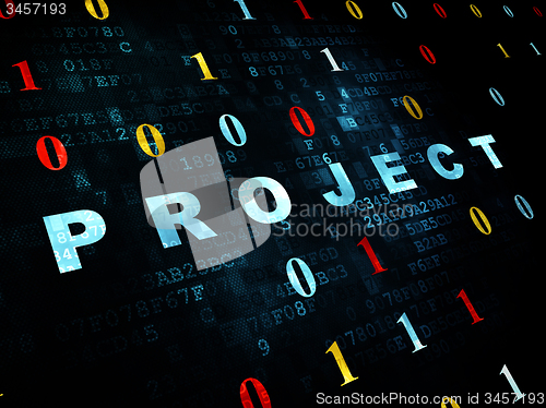 Image of Business concept: Project on Digital background