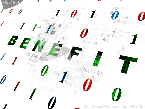 Image of Business concept: Benefit on Digital background
