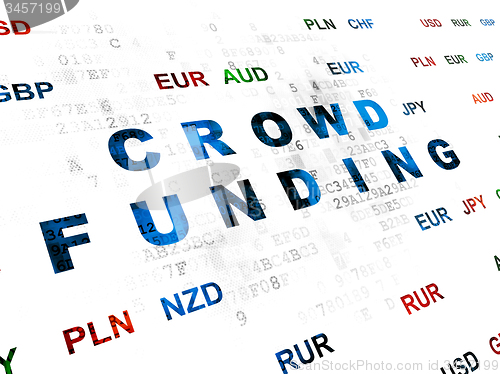 Image of Finance concept: Crowd Funding on Digital background