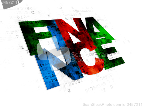 Image of Business concept: Finance on Digital background