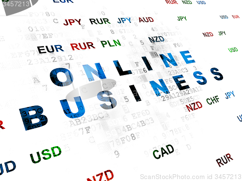 Image of Business concept: Online Business on Digital background