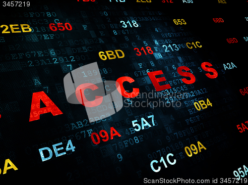 Image of Security concept: Access on Digital background