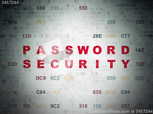 Image of Safety concept: Password Security on Digital Paper background