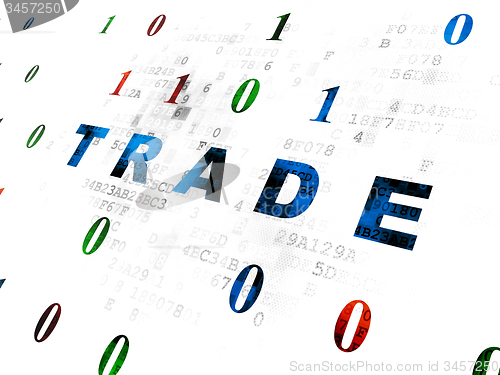 Image of Business concept: Trade on Digital background