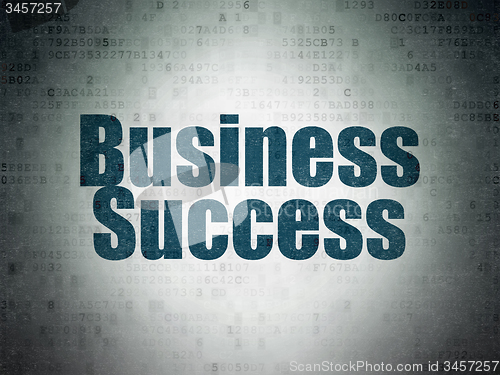 Image of Finance concept: Business Success on Digital Paper background