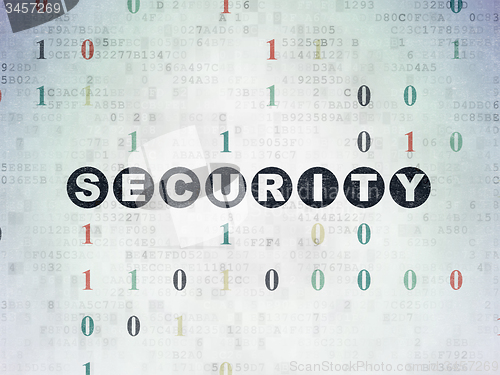Image of Safety concept: Security on Digital Paper background