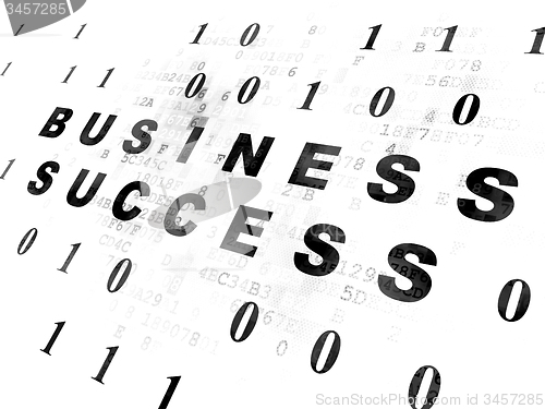 Image of Finance concept: Business Success on Digital background