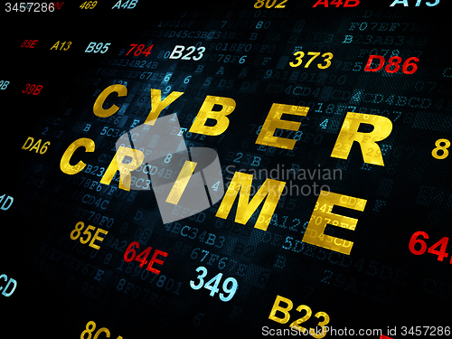 Image of Protection concept: Cyber Crime on Digital background