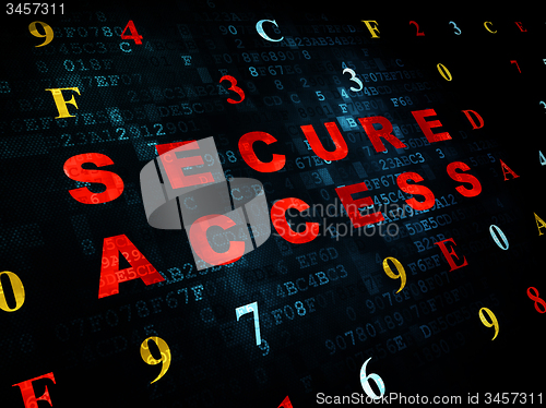 Image of Safety concept: Secure Access on Digital background