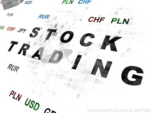 Image of Business concept: Stock Trading on Digital background