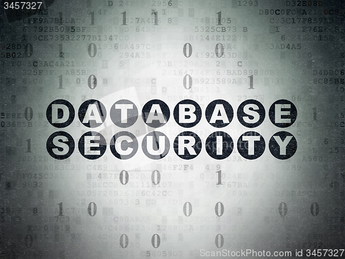Image of Security concept: Database Security on Digital Paper background