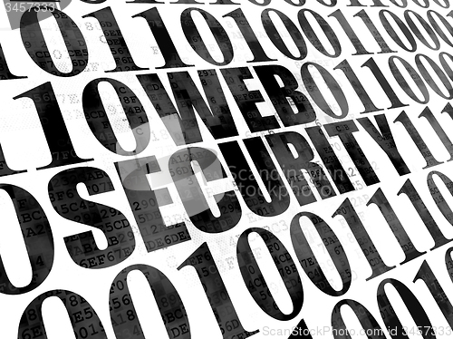 Image of Privacy concept: Web Security on Digital background