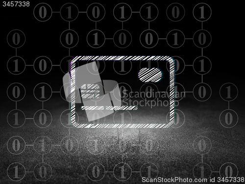 Image of Business concept: Credit Card in grunge dark room