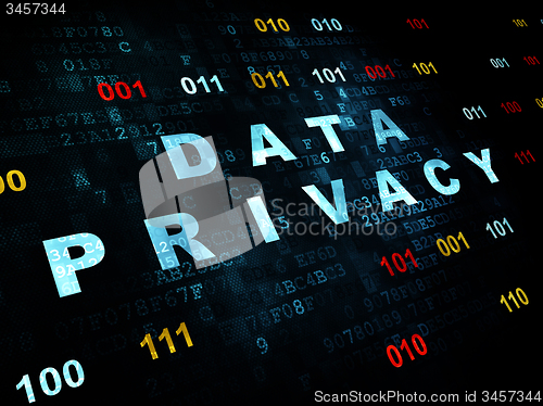 Image of Protection concept: Data Privacy on Digital background