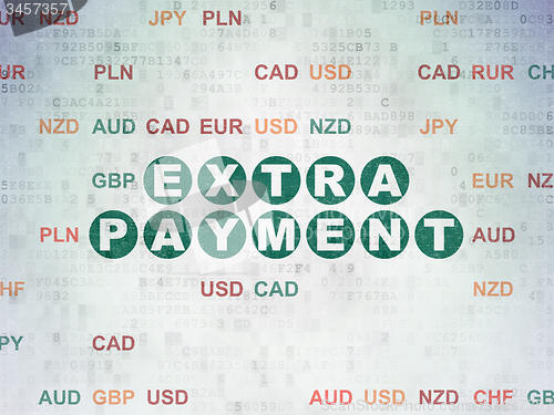 Image of Banking concept: Extra Payment on Digital Paper background