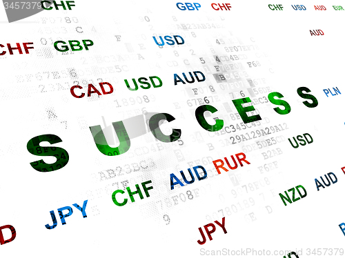 Image of Finance concept: Success on Digital background