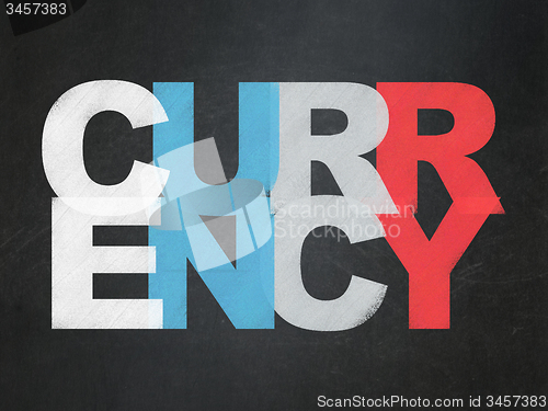 Image of Banking concept: Currency on School Board background