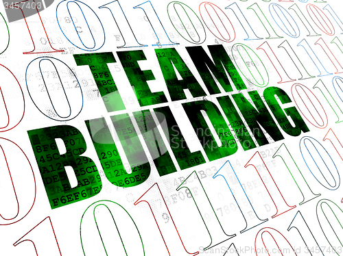 Image of Business concept: Team Building on Digital background
