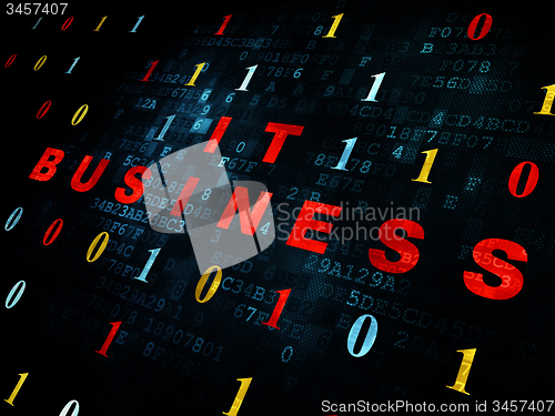 Image of Finance concept: IT Business on Digital background