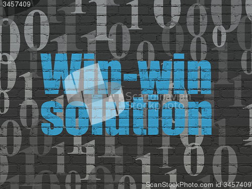 Image of Business concept: Win-win Solution on wall background