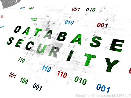 Image of Protection concept: Database Security on Digital background