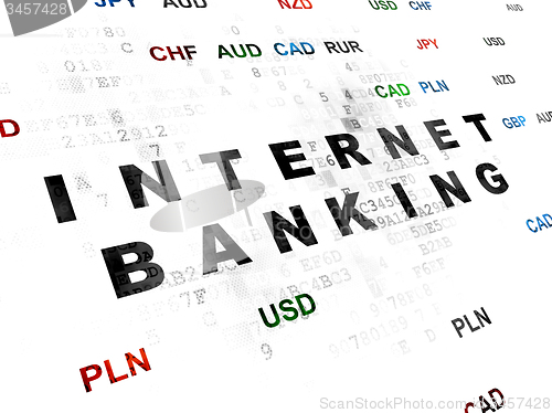 Image of Banking concept: Internet Banking on Digital background