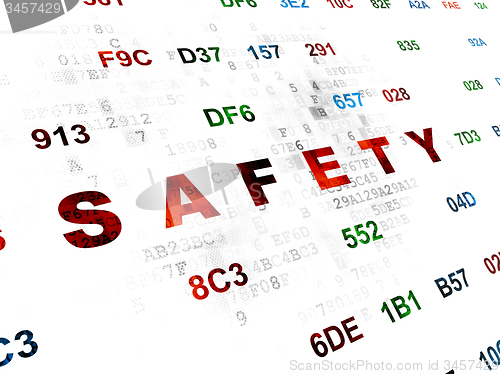 Image of Safety concept: Safety on Digital background