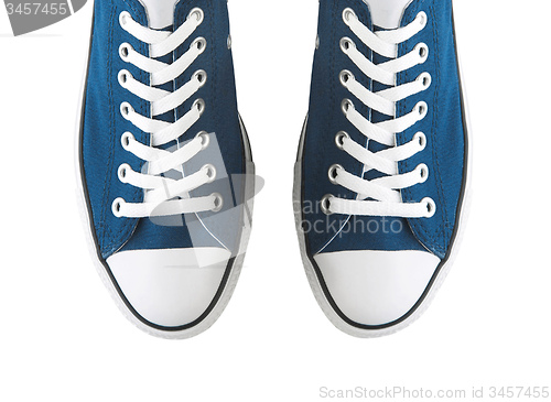 Image of pair of generic sneakers isolated on white