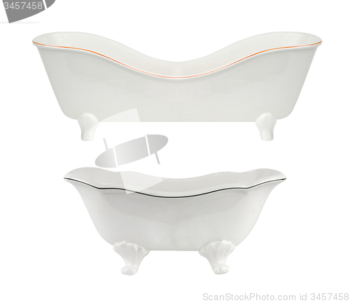 Image of Vintage bathtub isolated