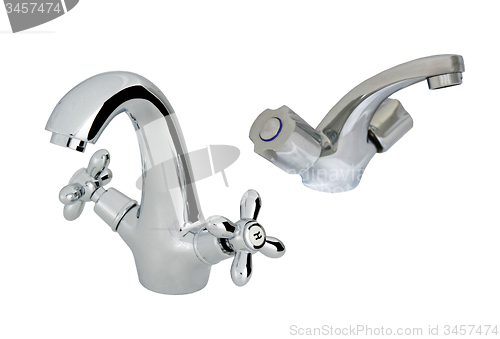 Image of old with modern stainless steel tap