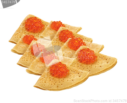 Image of pancakes with caviar