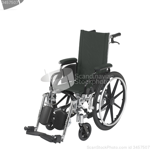 Image of wheelchair under the white background